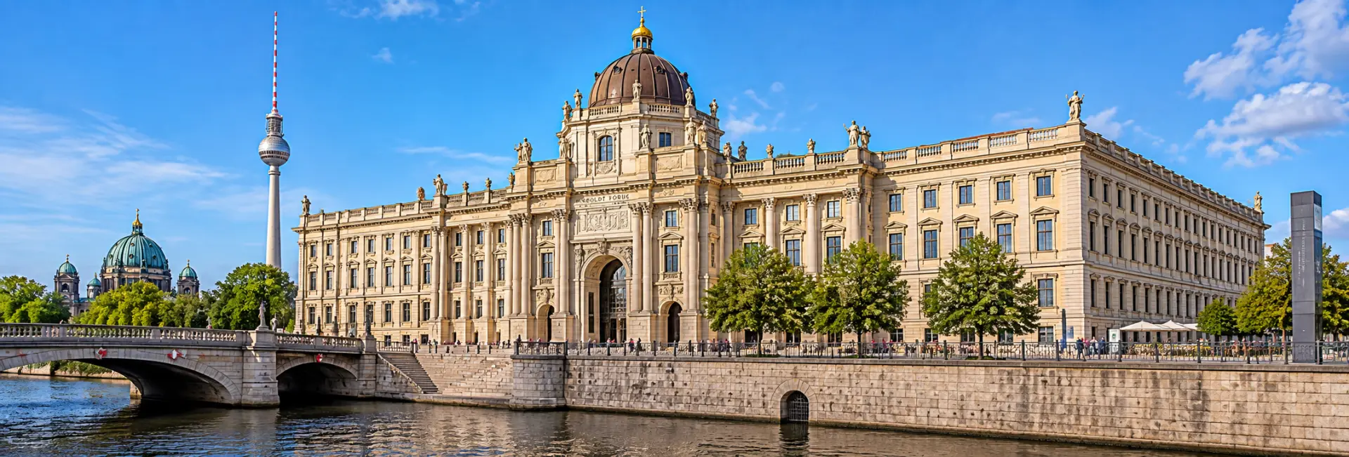Humboldt Forum in Berlin with its ornate historic façade and grand dome