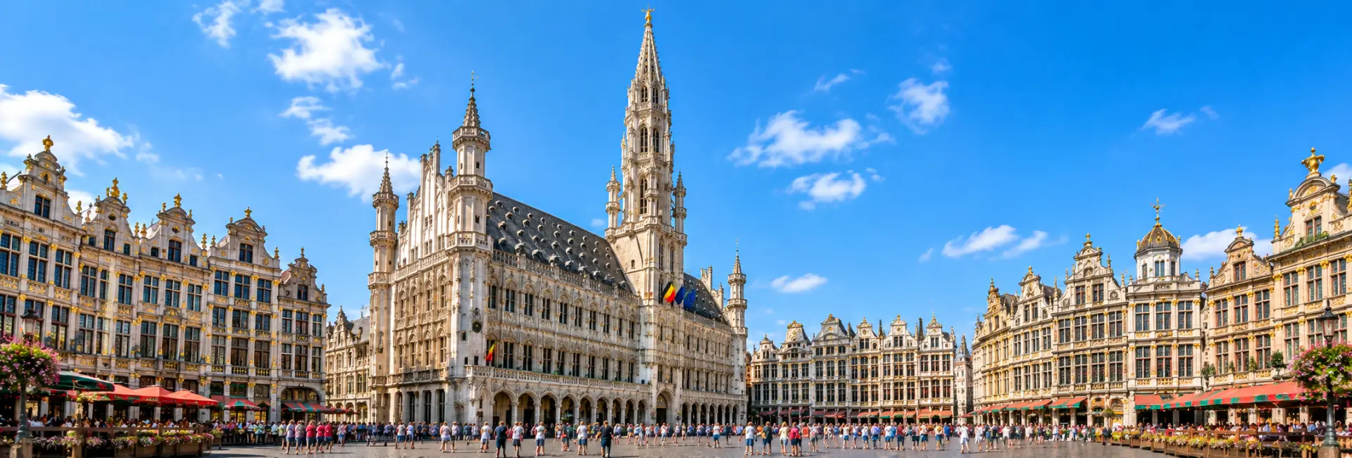 Brussels Town Hall in Belgium overlooking the historic Grand Place