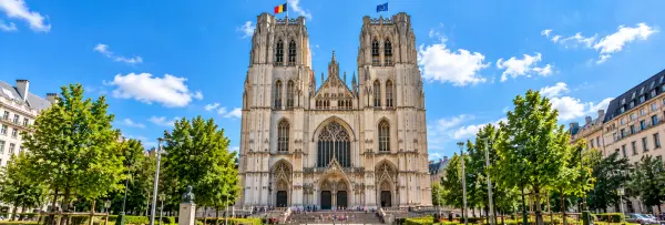 Saint Michael and Saint Gudula Cathedral in Brussels, Belgium