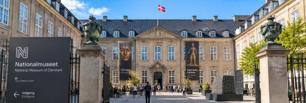 National Museum of Denmark in Copenhagen, Denmark, with its historic courtyard