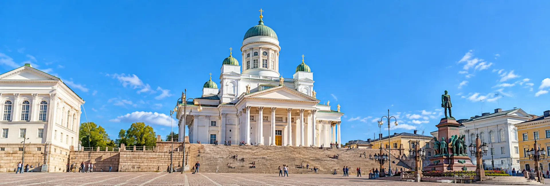 Helsinki Cathedral in Senate Square, Helsinki, Finland