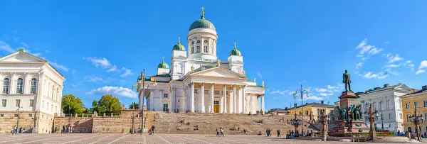 Helsinki Cathedral in Senate Square, Helsinki, Finland