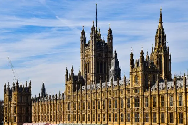 Palace of Westminster showcasing its Gothic architecture in London