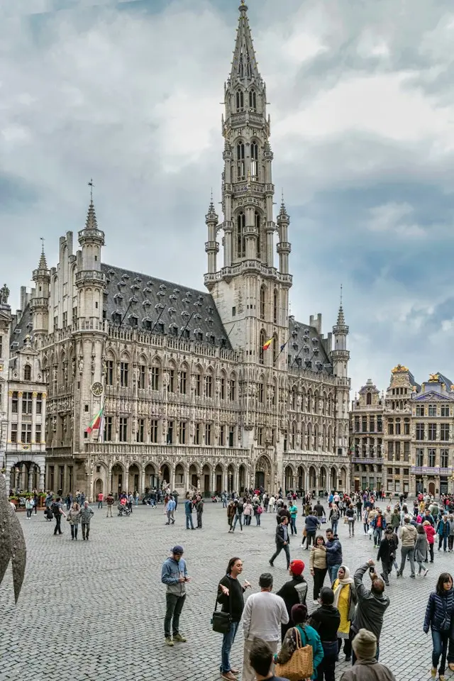 Brussels Town Hall at Grand Place, Belgium