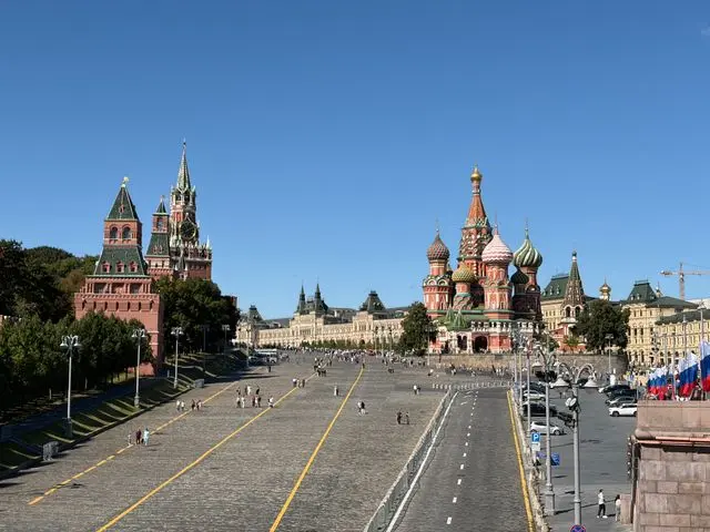 Red Square with Saint Basil’s Cathedral and the Kremlin in Moscow