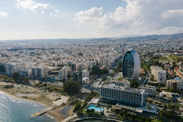 Aerial view of Limassol, Cyprus