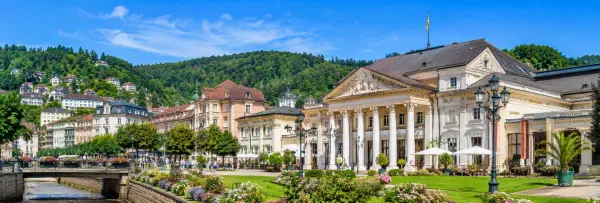 Baden-Baden, Germany, featuring the historic Kurhaus and elegant spa-town surroundings