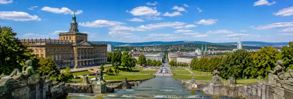Bergpark Wilhelmshöhe and Wilhelmshöhe Palace overlooking Kassel, Germany