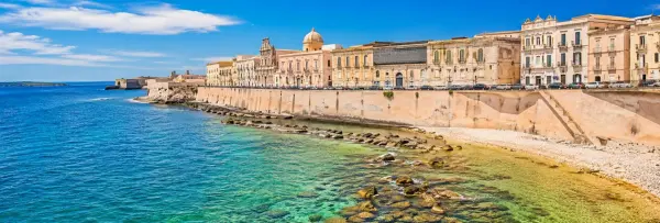 Historic waterfront and Baroque architecture of Syracuse, Sicily, Italy