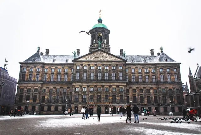 Royal Palace on Dam Square in Amsterdam